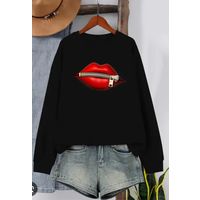 Свитшот с ярким принтом, р.44