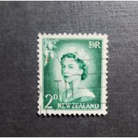 Марка Новая Зеландия 1954 год Королева