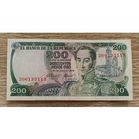 Werty71 Колумбия 200 песо 1978 банкнота