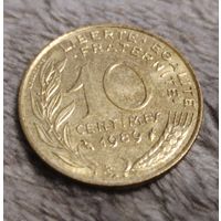 10 сантимов 1989 Франция