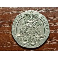 Великобритания 20 пенсов 1997