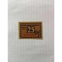 25 пфенигов (нотгельды) Германия г.Ауэрбах-1402