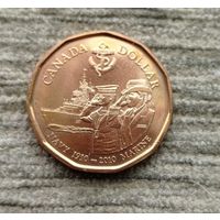 Werty71 Канада 1 доллар 2010 100 лет королевскому флоту Канады Корабль