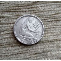 Werty71 Германия ФРГ 50 пфеннигов 1950 F