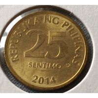Филиппины. 25 сантимо 2014 года. (*).