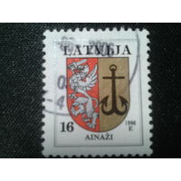 Латвия, 1996. Герб города Ainazi
