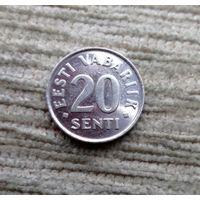 Werty71 Эстония 20 сентов сенти 2003 центов