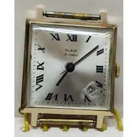 Часы "Слава-квадрат" Золочение,За вашу цену!