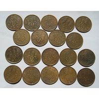 Япония, 1 Сен 1916-1938 (Эры Тайсе-Сева), погодовка х 19 монет