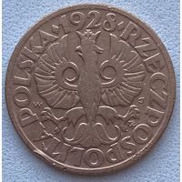 Польша 5 грошей 1928 г.