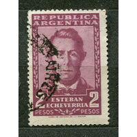 Писатель Эстебан Эчеверия. Аргентина. 1957. Полная серия 1 марка