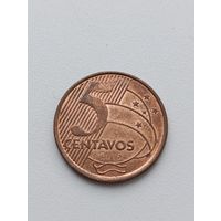 Бразилия. 5 сантимов 2016 года. (4)