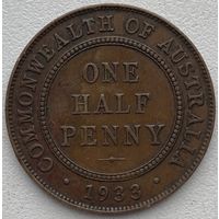 Австралия 1/2 пенни 1933 г.