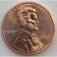 США 1 цент 2022 г.