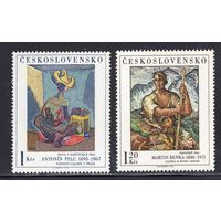 ЧССР Чехословакия 1973 ** Живопись.  2172а+2173//Н
