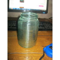 Плафон стеклянный с резьбой винтаж