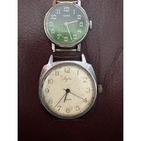 Часы.луч.заря.на ходу.цена за двое.