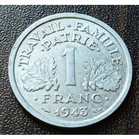 Франция 1 франк, 1943    ( 1-11-4 )