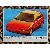 Вкладыш Turbo (Турбо) 3 серия (121-190, Black), номер 156, Mazda 323 hatcback. #2. Возможен небольшой торг.