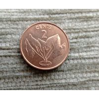 Werty71 Кирибати 2 цента 1979 Растение Алоказия