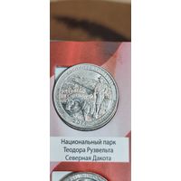 США. 25 центов (квотер) Национальный парк Теодора Рузвельта 2016