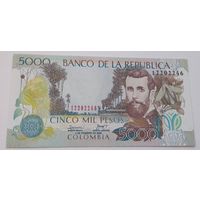 Колумбия 5000 песо 2006 года UNC