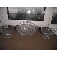 Салатницы,конфетницы креманки хрустальные времён СССР.С рубля