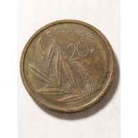 Бельгия 20 франков 1980