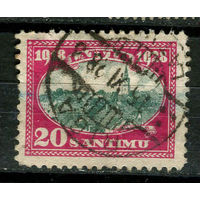 Латвия - 1928 - 10-летие Независимости. Архитектура 20S - [Mi.134] - 1 марка. Гашеная.  (Лот 13JF)-TG2P16