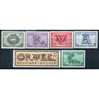 Бельгия - 1943г. - восстановление аббатства Орваль - 6 марок - полная серия, MLH [Mi 642-647]. #2-Be-52-B-2