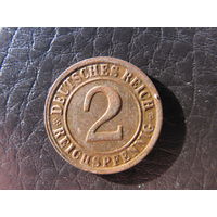 2 пфеннига.1924G. С рубля. Распродажа коллекции. Смотрите другие лоты.