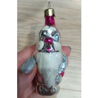 Елочные игрушки, стекло, гном из набора Белоснежка, гномик