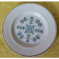 Блюдце эпохи СССР. Минский фарфоро-фаянсовый завод (Минск), 1968-1983 гг