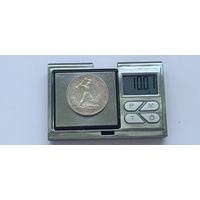 50 копеек 1924 года. ТР. Серебро 900. Монета не чищена. 45074