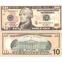 США, 10 долларов 2013 г. P540D. UNC