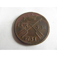 1 оре 1731 Швеция