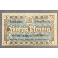 Нотгельд Брауншвейг 50 пфеннигов 1920 год. Веймарская республика
