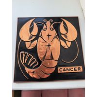 Панно. Рак. Знаки зодиака. СССР.