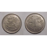 Финляндия - 1 марка 1923 aUNC (редкий год)