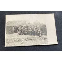 Фотооткрытка 1 Мировая война / Письмо маме с позиций / Восточный фронт Беларусь 16.6.1916 год