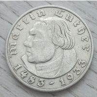 2 рейхсмарки Лютер J