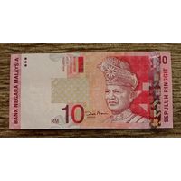 Werty71 Малайзия 10 ринггит 2004 аUNC банкнота самолёт поезд ЖД
