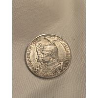 Пруссия 2 марки 1901 года. 200 лет Пруссии. Ярчайшая в коллекцию без ударов и запилов ms 64-65 видео по ссылке (много лото)