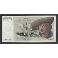Германия ФРГ 50 марок 1948 года. Тип Р-14a. Состояние XF+