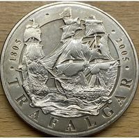 Великобритания 5 фунтов, 2005 200 лет Трафальгарской битве UNC