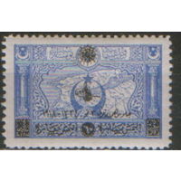 Марка с надпечаткой из серии 1919г.  Османская империя "Карта Дарданелл" MVLH