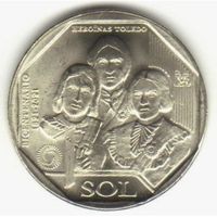 Перу 1 соль, 2020 200 лет Независимости - Героини Толедо UNC