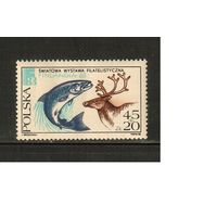 Польша-1988(Мих.3148) , **  , Фауна,   Рыбы, Олень(одиночка)
