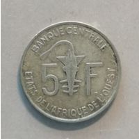 Западная Африка (ВСЕАО) 5 франков, 2008 г., КМ# 2а