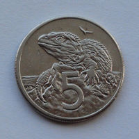 Новая Зеландия 5 центов. 1987 г.